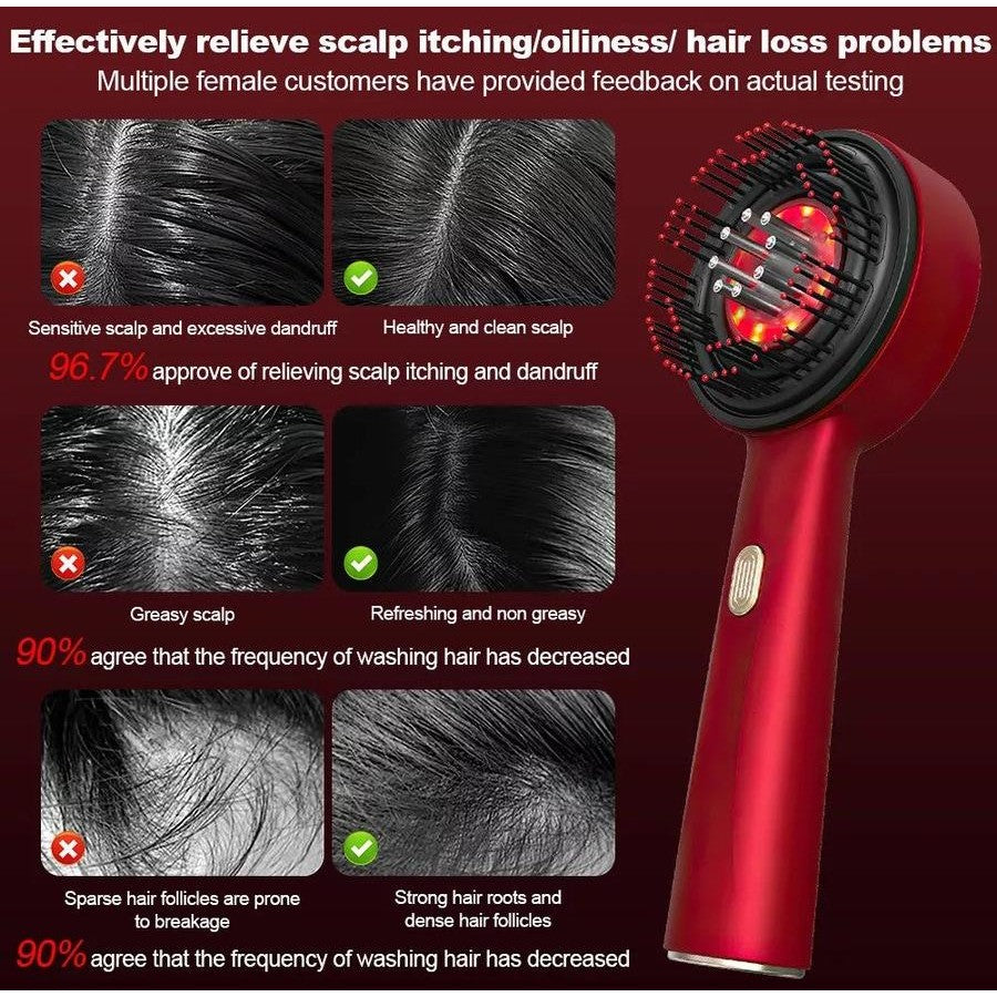 💆♂️ Electric Scalp Massage Comb Hair Growth Brush | Up to 45% OFF 🔥