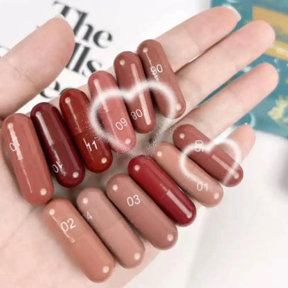 LMG Brother Mini Capsule Lipstick - 12 Pcs Pack