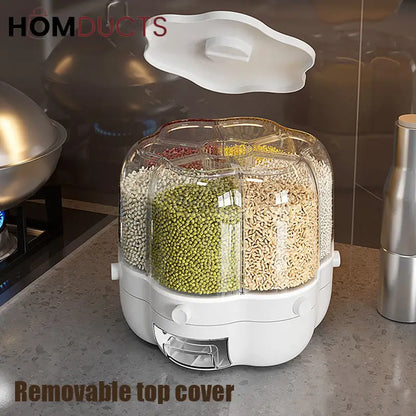 360° Rotating Grain And Cereal Dispenser