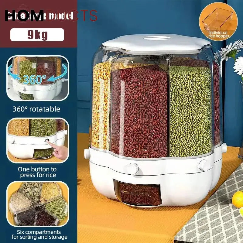 360° Rotating Grain And Cereal Dispenser