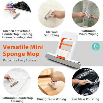 Mini Self Squeezing Mop for Kitchen & Home Cleaning