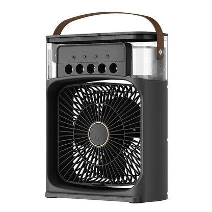 Humidifier Portable Air Conditioner Fan with 3 Wind Speed and 3 Spray Modes, Desktop Fan