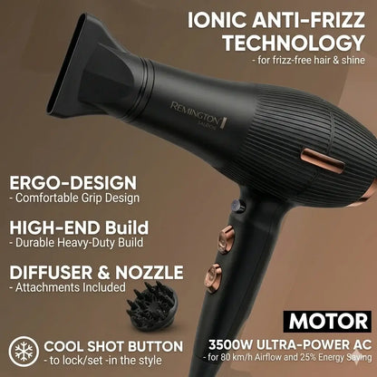 Remington Saloon Expert 3500 Hair Dryer (Model: S-2045)
