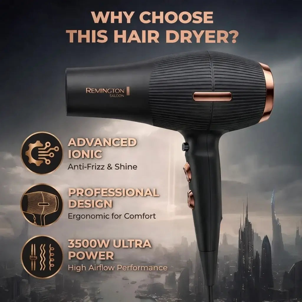 Remington Saloon Expert 3500 Hair Dryer (Model: S-2045)