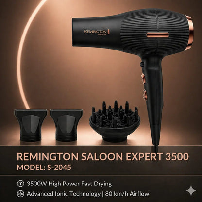 Remington Saloon Expert 3500 Hair Dryer (Model: S-2045)