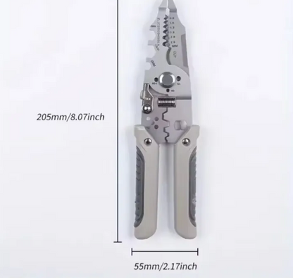 Professional 15-in-1 Multi-Functional Electrician Pliers – Heavy Duty Wire Stripper, Cutter, and Crimping Tool