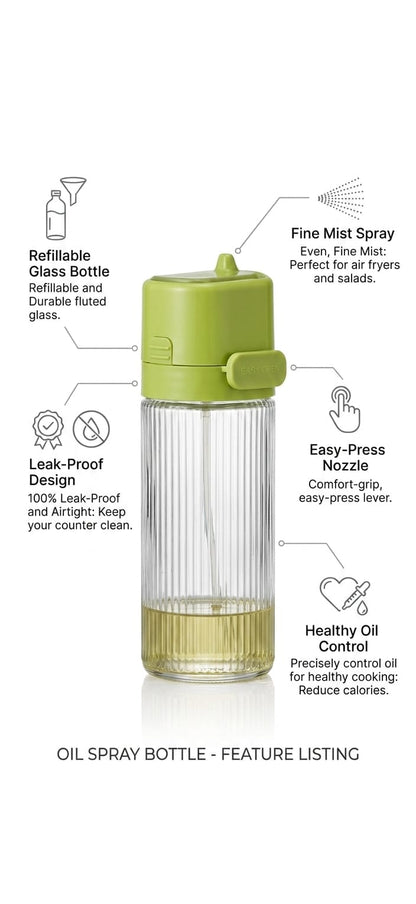 2 in 1 Oil Dispenser Bottle For Kitchen