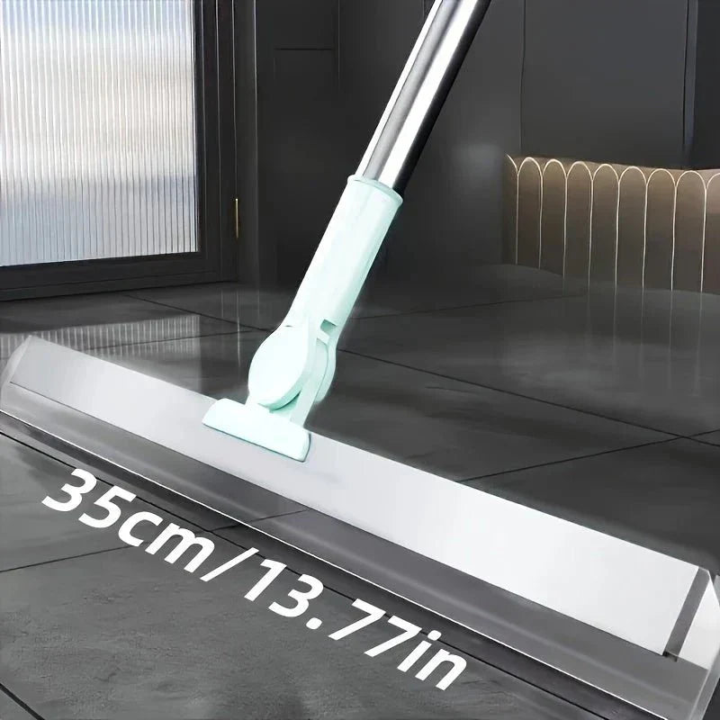 All-Purpose Scraping Wiper Handle Household Cleaning Tool for Floor Bathroom Kitchen Shower Tile Pet Hair
