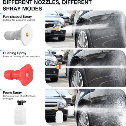 Rechargeable Lithium Electric Water Gun, Car Wash Water Gun, Power Car Washer, Portable Car Washer, 48HV, English Instruction Manual Included